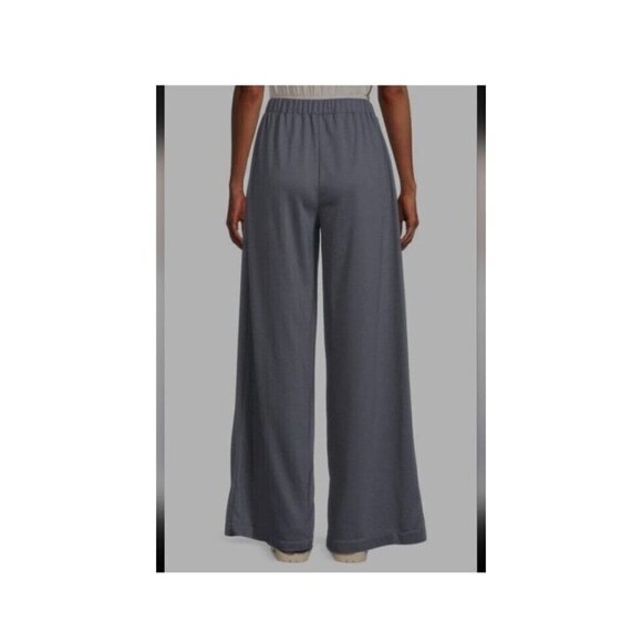 Area Stars Size M Wide Leg Pull On Pant in Grey Elastic Waist Loungewear NWT - Picture 3 of 12